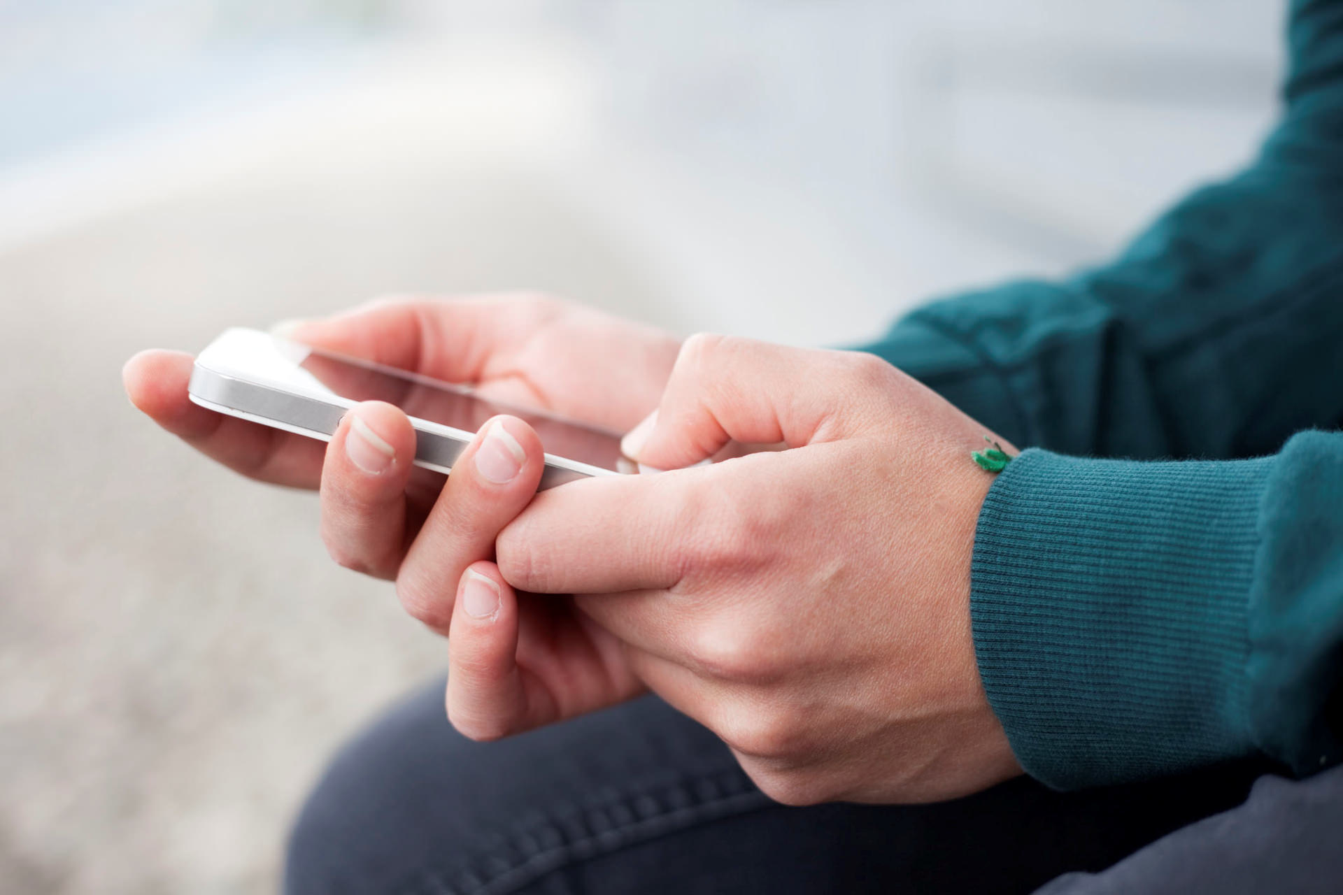 Mobile Device In Hands